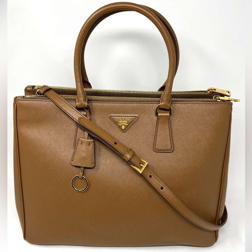 Prada Lux Saffiano Cannella  Leather Tote